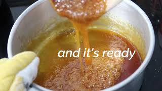 How To Caramelize Sugar  Flan Caramel Sauce Recipe [upl. by Narret]