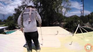 Lyons Roofing Polyurethane Foam Roof installation [upl. by Dimitry]