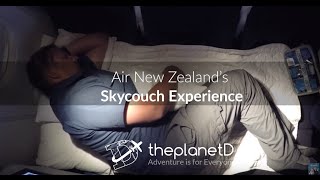 Air New Zealand Sky Couch Experience  ThePlanetD Travel Vlog [upl. by Ainahs328]