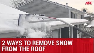 How To Remove Snow From A Roof  Ace Hardware [upl. by Kristof]