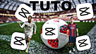 TUTO comment faire un édit football stylé CapCut [upl. by Evetta]