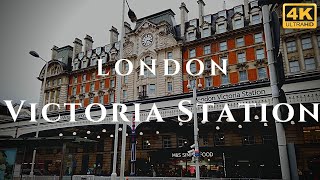 London Victoria Station Walk Through England 4K [upl. by Penhall366]