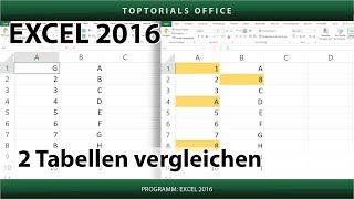 2 Tabellen vergleichen Excel [upl. by Irak628]