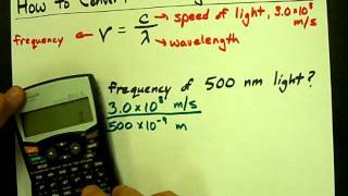 How to Convert Wavelength to Frequency [upl. by Truitt]