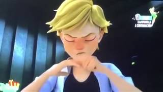 Miraculous Ladybug ADRIEN AND MARINETTE ALMOST REVEAL THEIR IDENTITIES SEASON 2 FULL SCENE [upl. by Hsirk]