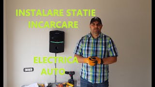 Instalare statie incarcare electrica auto 22kW [upl. by Eilsek]