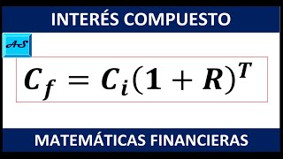 INTERES COMPUESTO CON EJEMPLOS RESUELTOS [upl. by Bradly194]