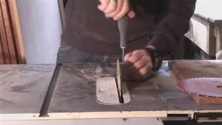 How To Remove And Replace Table Saw Blades [upl. by Kerri379]