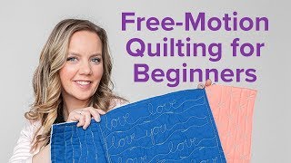 3 FreeMotion Quilting Designs for Beginners  Beginner Quilting Series with Angela Walters [upl. by Galitea]