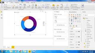 Donut Chart and Pie Chart in Power BI [upl. by Sherrard]