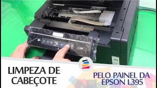 Tutorial  Limpeza de Cabeçote pelo Painel na EPSON L395  SULINK [upl. by Annamaria3]