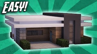 Minecraft How To Build A Small Modern House Tutorial 11 [upl. by Pas]