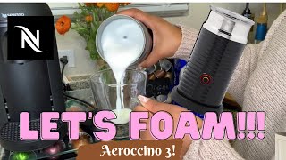 How To Foam Milk With Aeroccino 3 Make Coffee With Foam Tips amp Tricks  Easy Foamed Latte Recipe [upl. by Sanchez819]