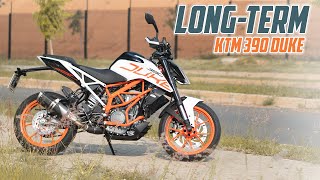 KTM 390 Duke LongTerm Review [upl. by Ordisi]