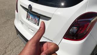 Buick Encore  How to open trunk [upl. by Kippar]