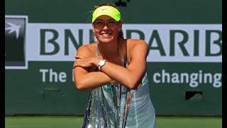 Sharapova vs Wozniacki ● 2013 Indian Wells Final Highlights [upl. by Olinad]