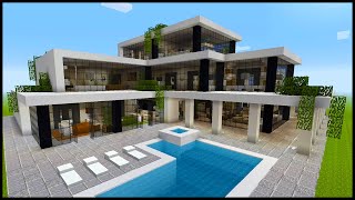 Minecraft How to Build a Modern Mansion  PART 1 [upl. by Agler656]