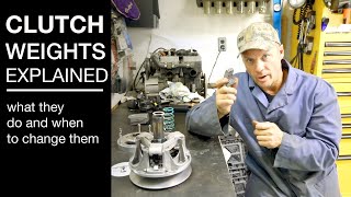 Clutch weights explained Snowmobile [upl. by Nishi]