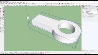 Soustraction dun volume dans SketchUp [upl. by Nnairet]