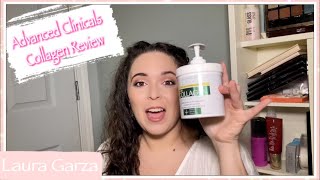 I Tried the Advanced Clinicals Collagen Cream  A Review  Laura Garza [upl. by Brina872]