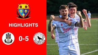 Caerleon 05 Cwmbrân Town  Gwent FA Senior cup  Quarter final highlights [upl. by Alinoel]