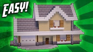 Minecraft How To Build A Suburban House Tutorial [upl. by Nahallac]