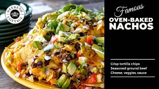 Awesome OVENBAKED NACHOS  CRUNCH [upl. by Yokum]