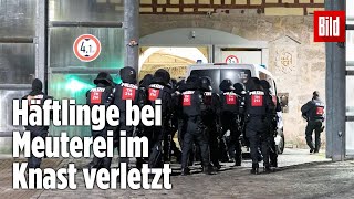 Gefängnismeuterei Polizei stürmt Knast in Thüringen  JVA Untermaßfeld [upl. by Lancelot472]