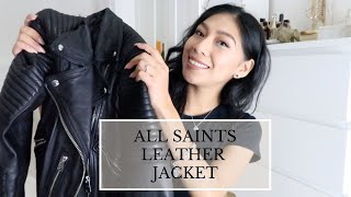 ALL SAINTS Leather Jacket Review  5 Ways to style [upl. by Tnecnev]