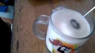 Aerolatte Review Frothing Cold Milk In Under 1 Minute [upl. by Adnalro]